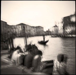 Venice, 2016. Diana F+ camera, Kodak Tri-X film, multi-exposure, tinting during post-processing