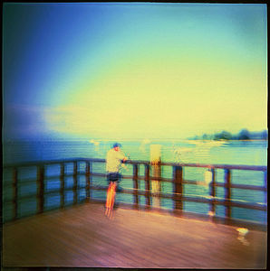 Lignano, 2018. Diana F+ camera, Fujifilm Provia film, multi-exposure, cross-process